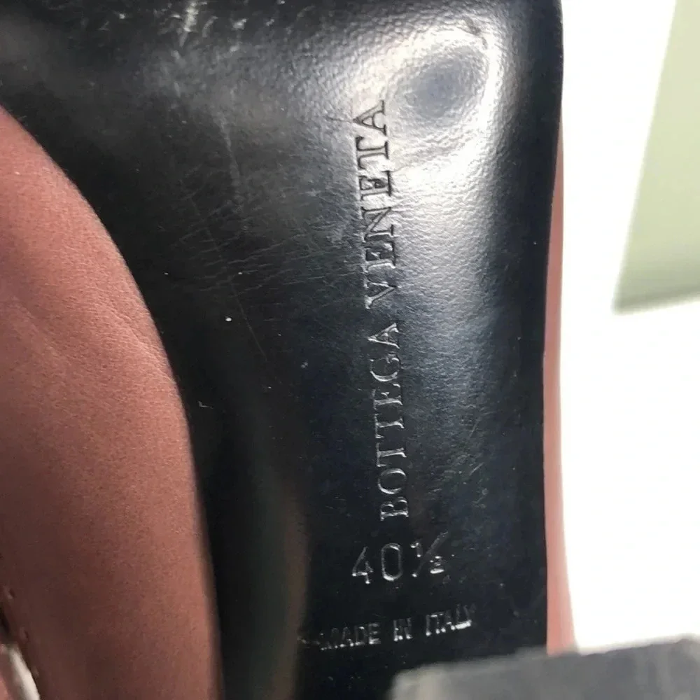 BOTTEGA VENETA BROWN Leather Heels - Picture 5 of 8